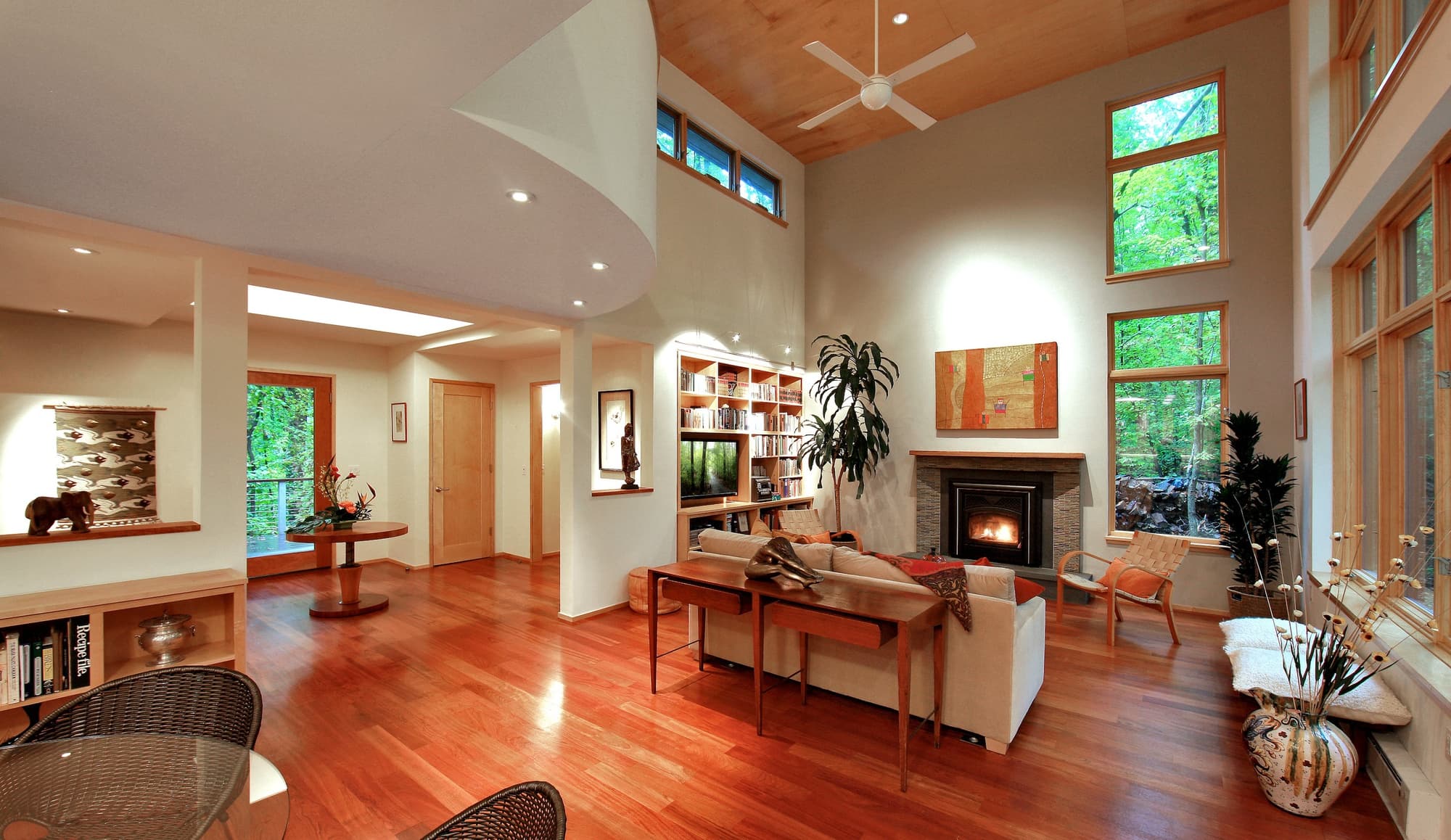 CHECA Architects PC, Living Room, New Construction, Great Falls, VA