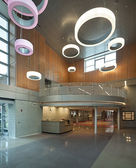 JM Wright Technical High School Lobby