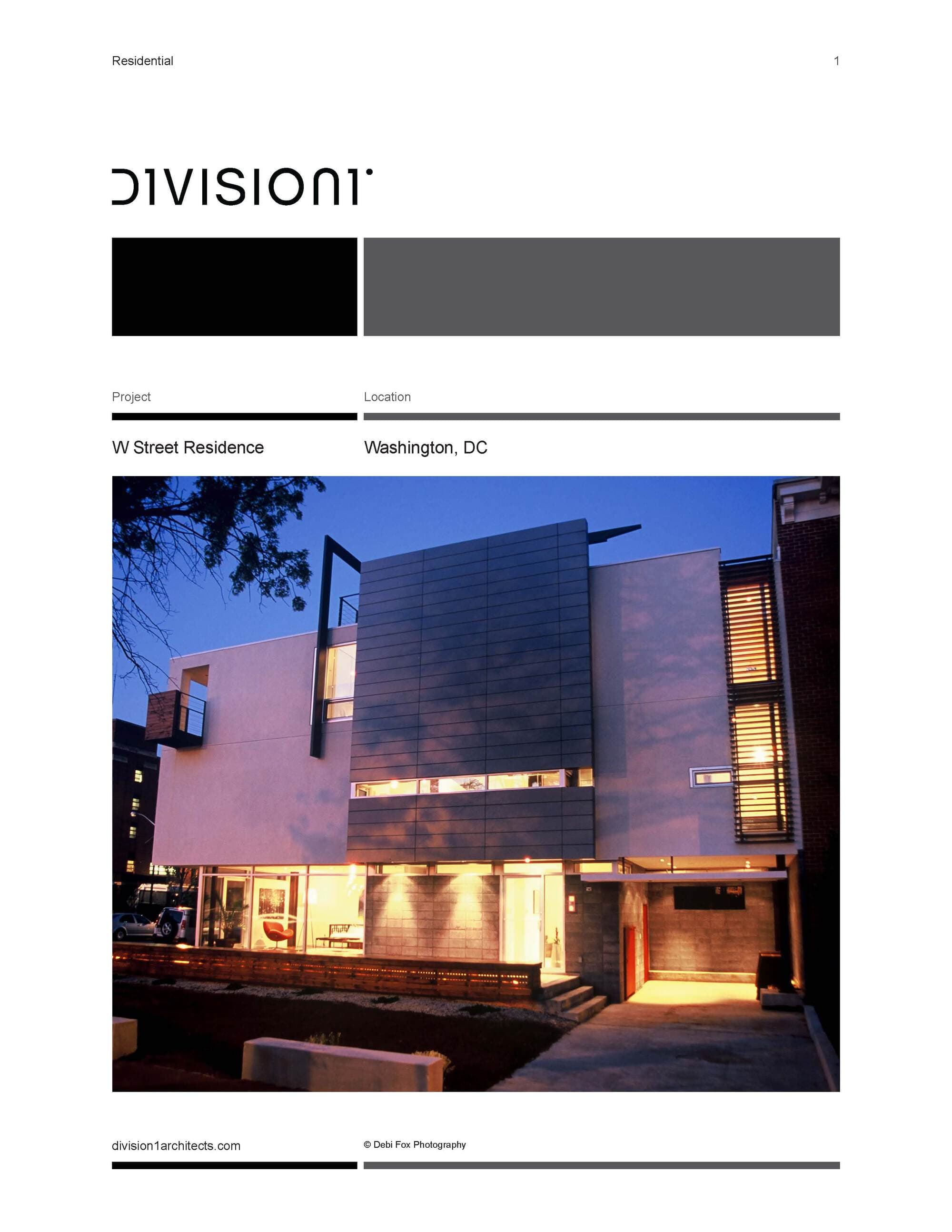 W STREET RESIDENCE