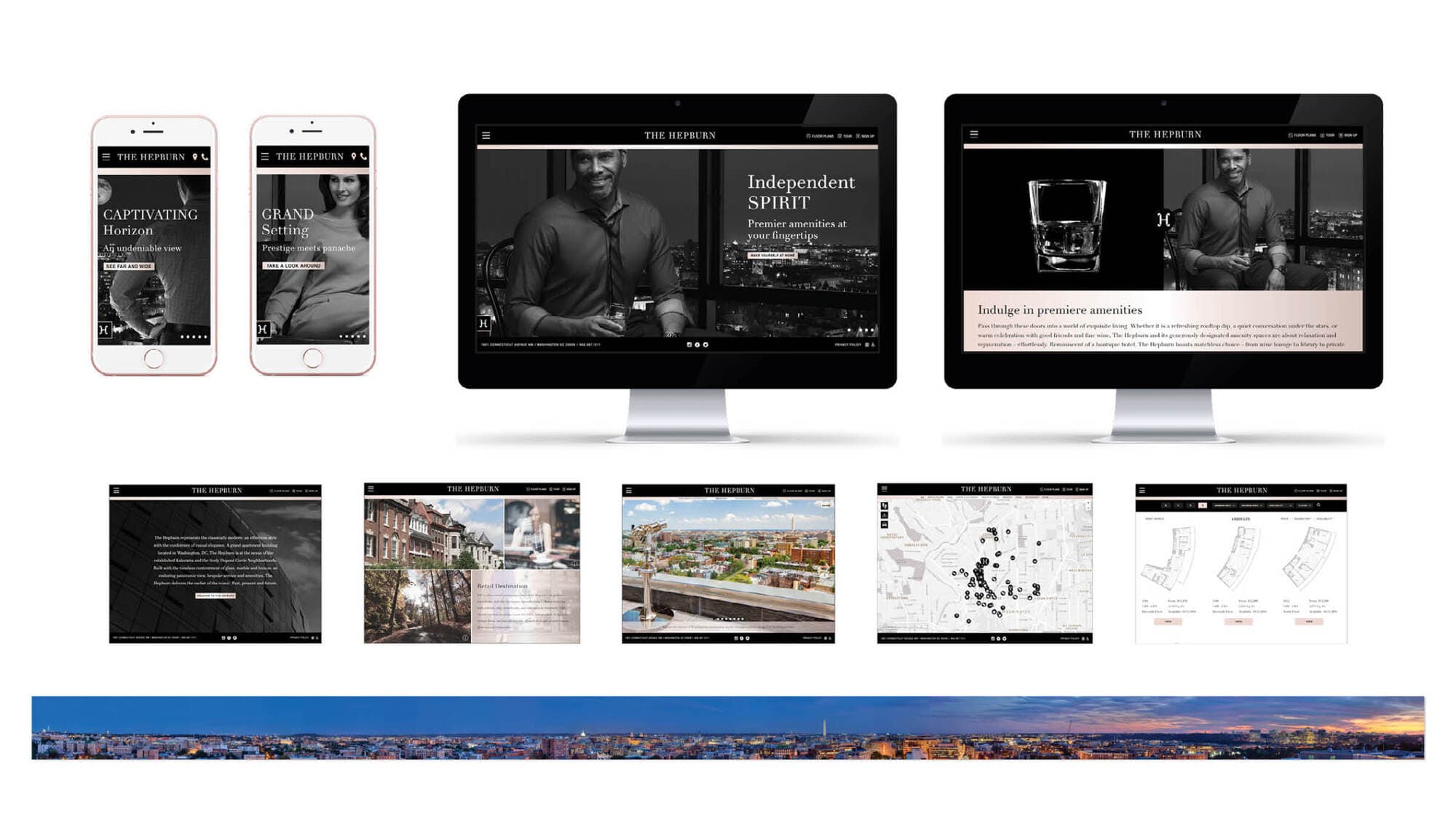 The Hepburn - Branding and identity by Hickok Cole Creative