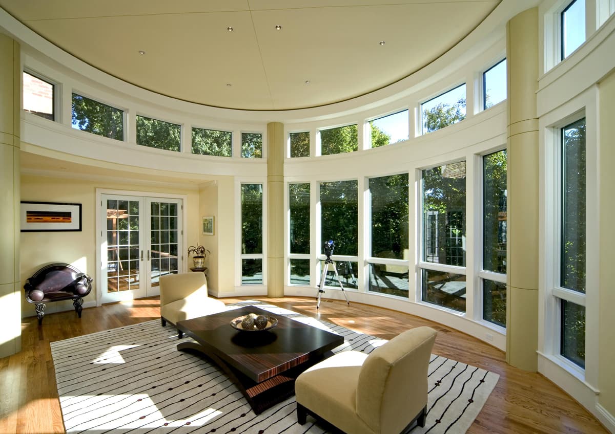 A round room with expansive views and perfect acoustics.