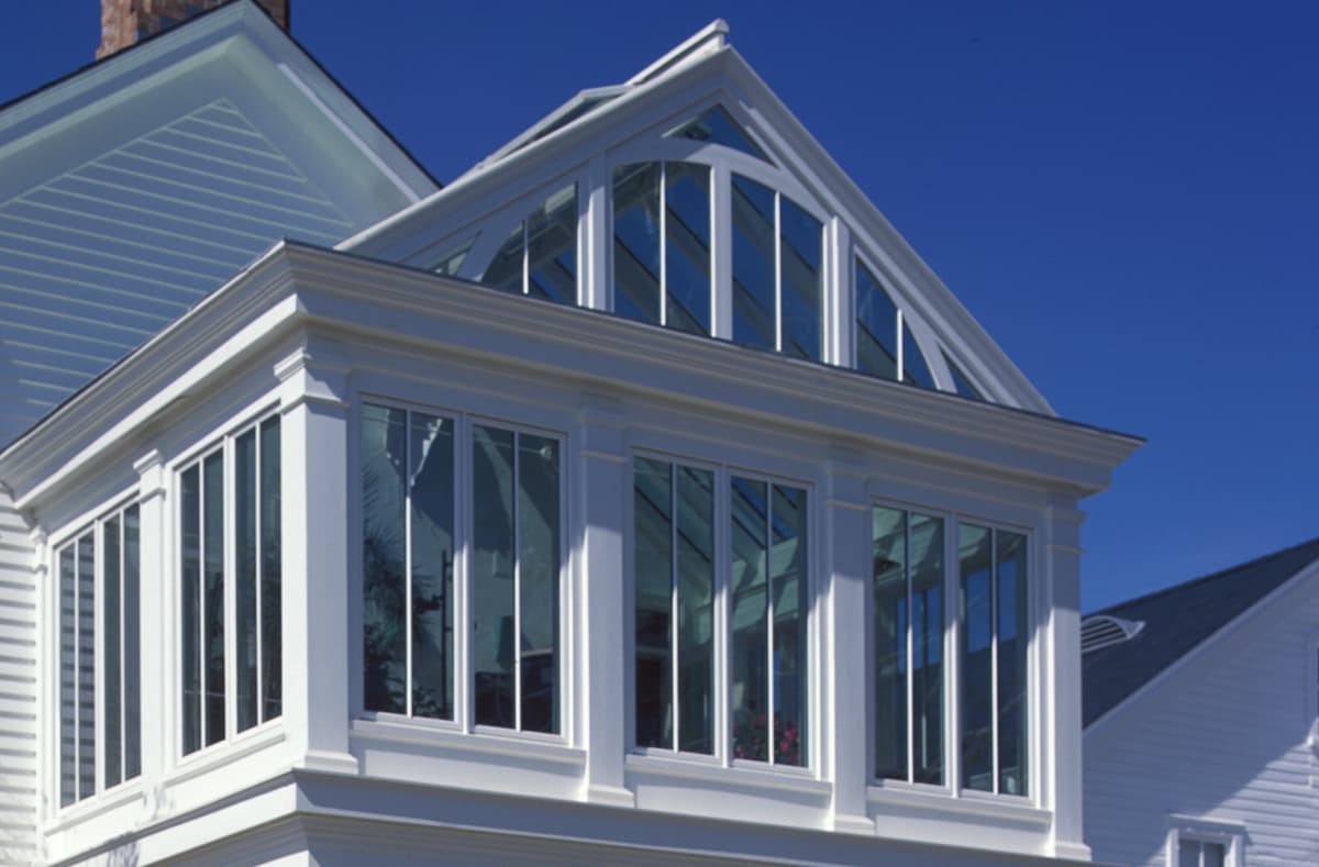 An English Conservatory on the second floor serves as an informal gathering spot