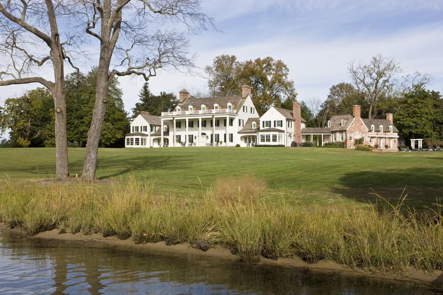 Beachfront renovation 1920's Mid-Atlantic residential architecture. Traditional house design.