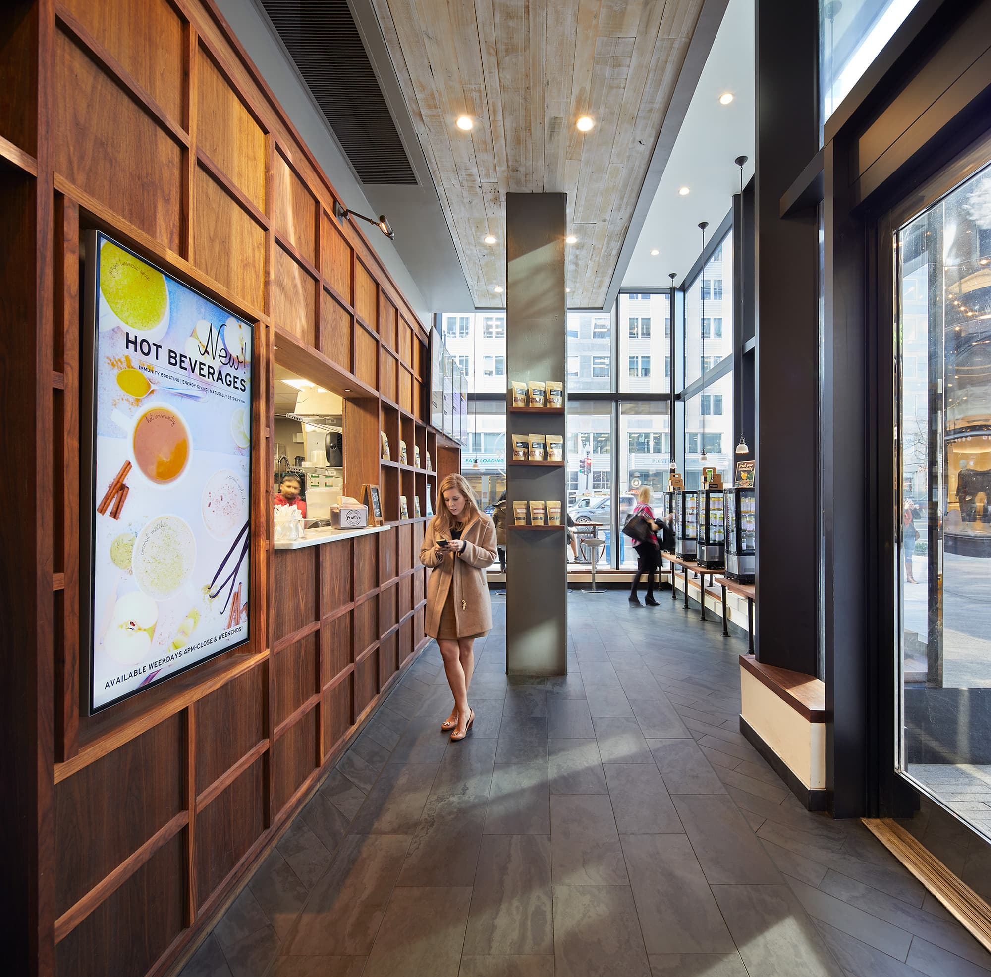 interior retail modern juice bar