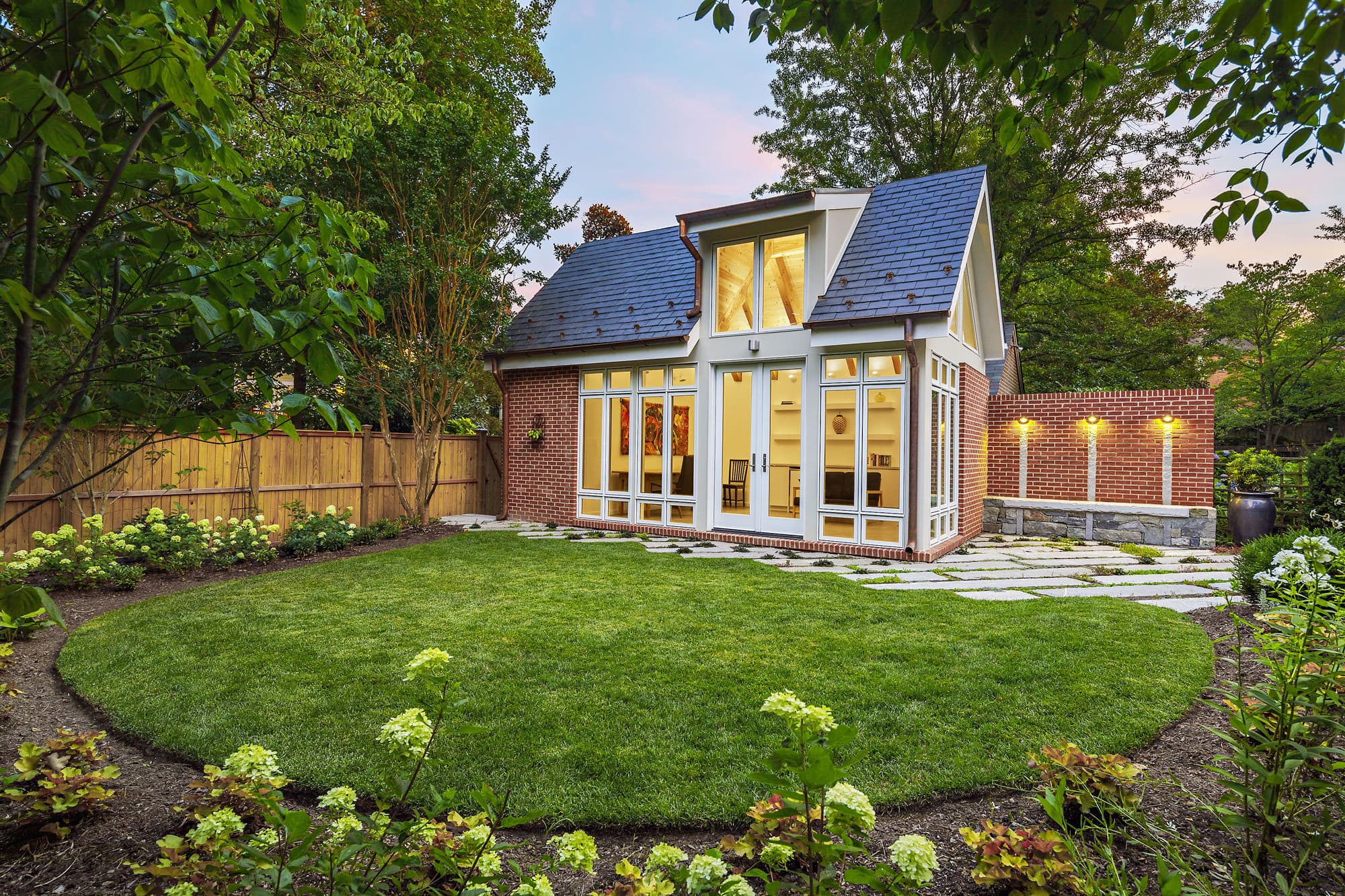 modern accessory unit in rear yard