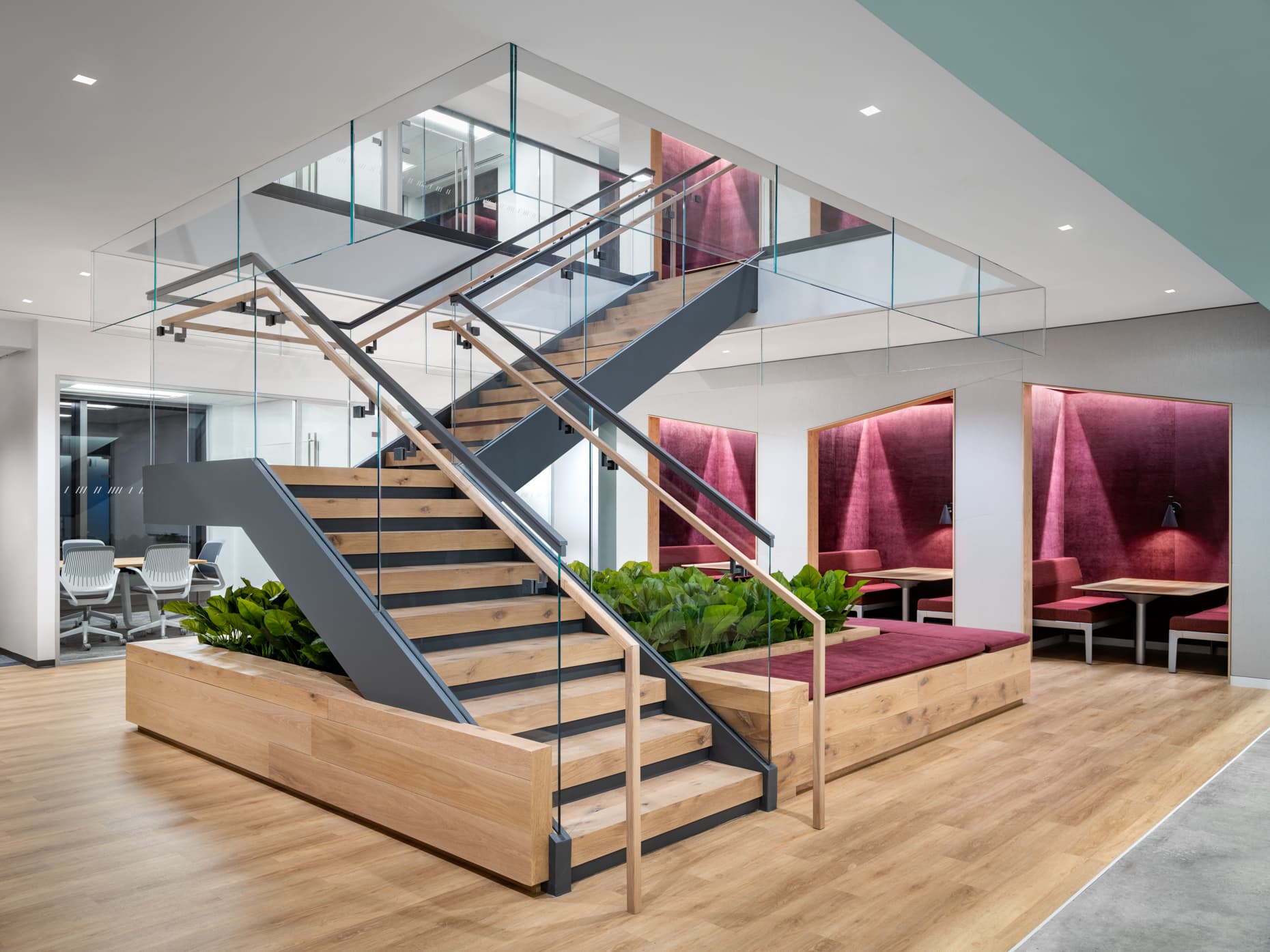 Inspired by wellness and the life sciences, this vibrant destination celebrates connectivity and upends the stereotype of a consultant workplace.