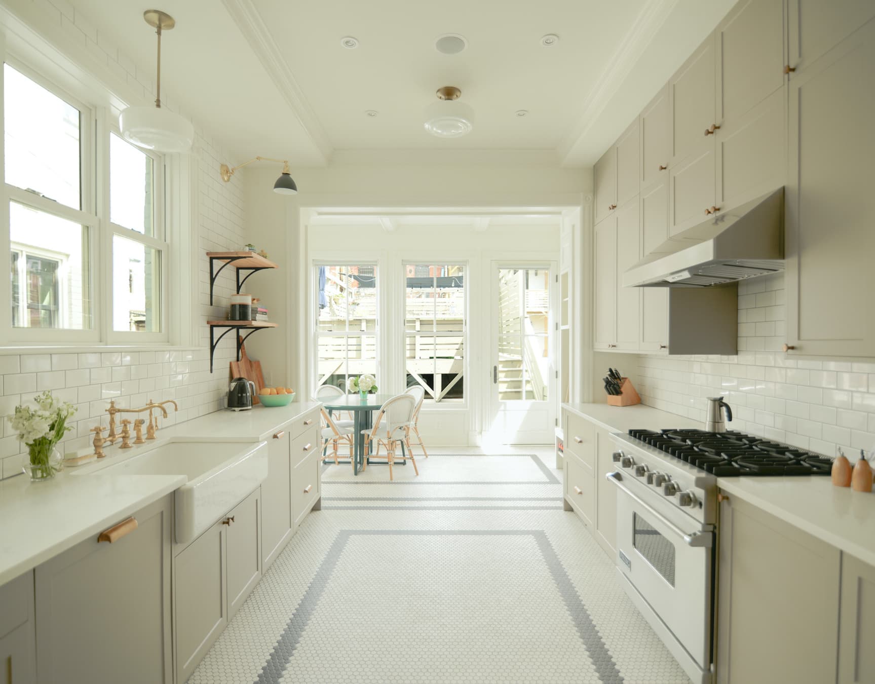 Renovated Kitchen with Breakfast Room Beyond