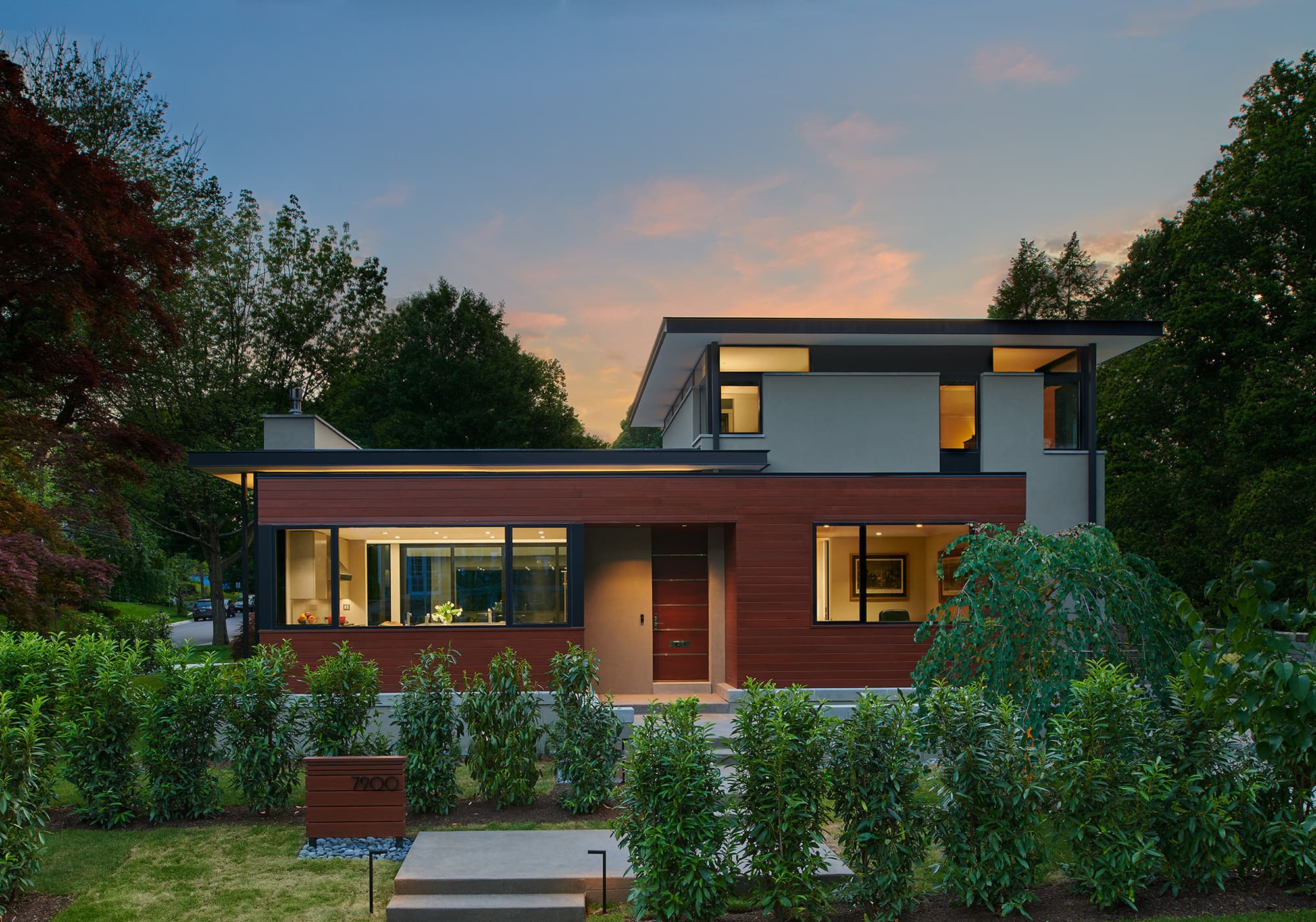 Contemporary home designed for aging in place.