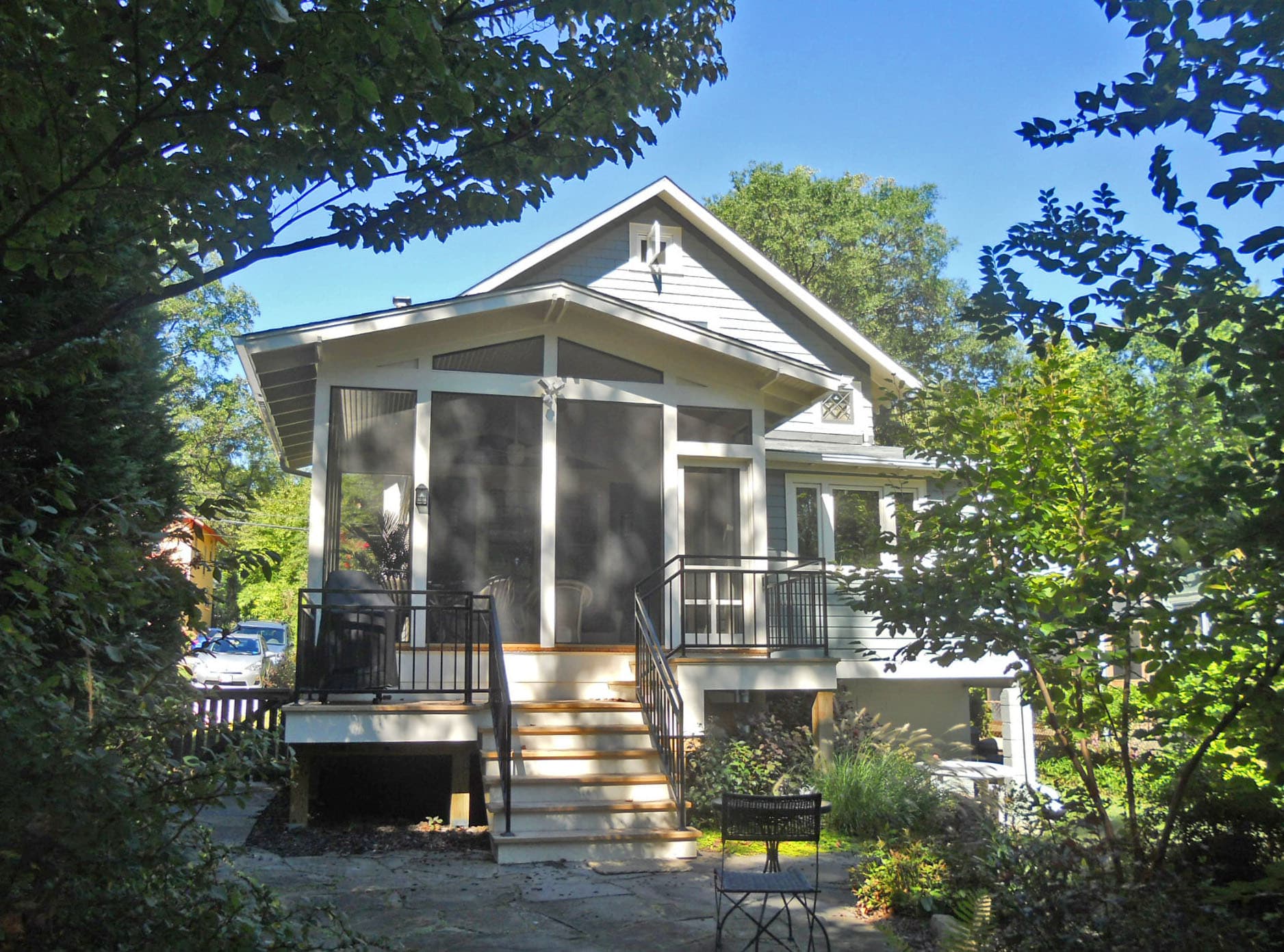 Screen porch addition