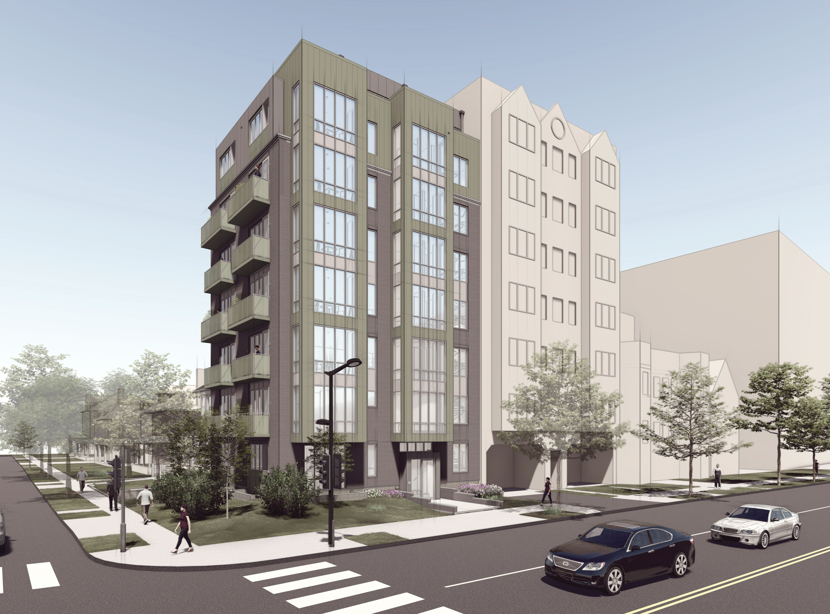 Rendering of New Multifamily Apartment Building