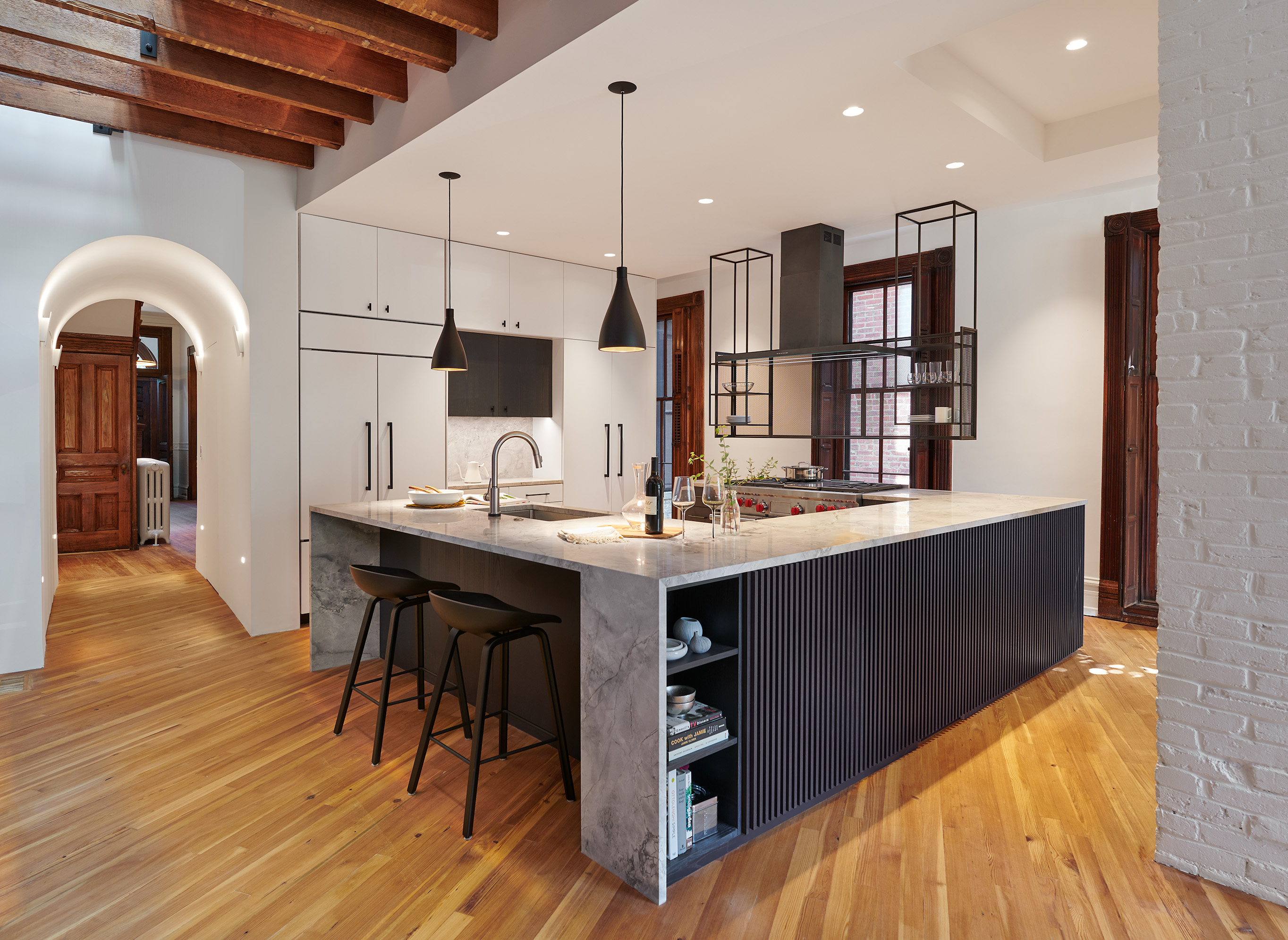 Modern kitchen in historic DC townhouse