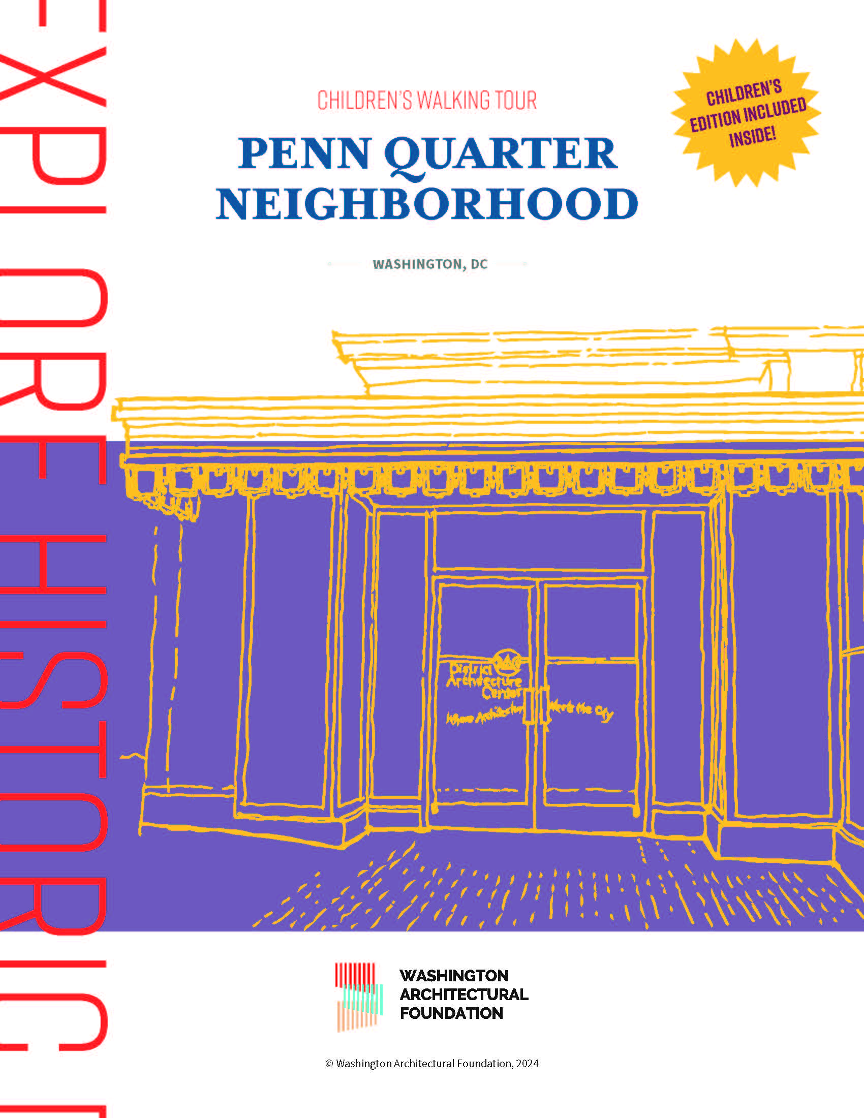 Penn Quarter Neighborhood Walking Tour pamphlet cover