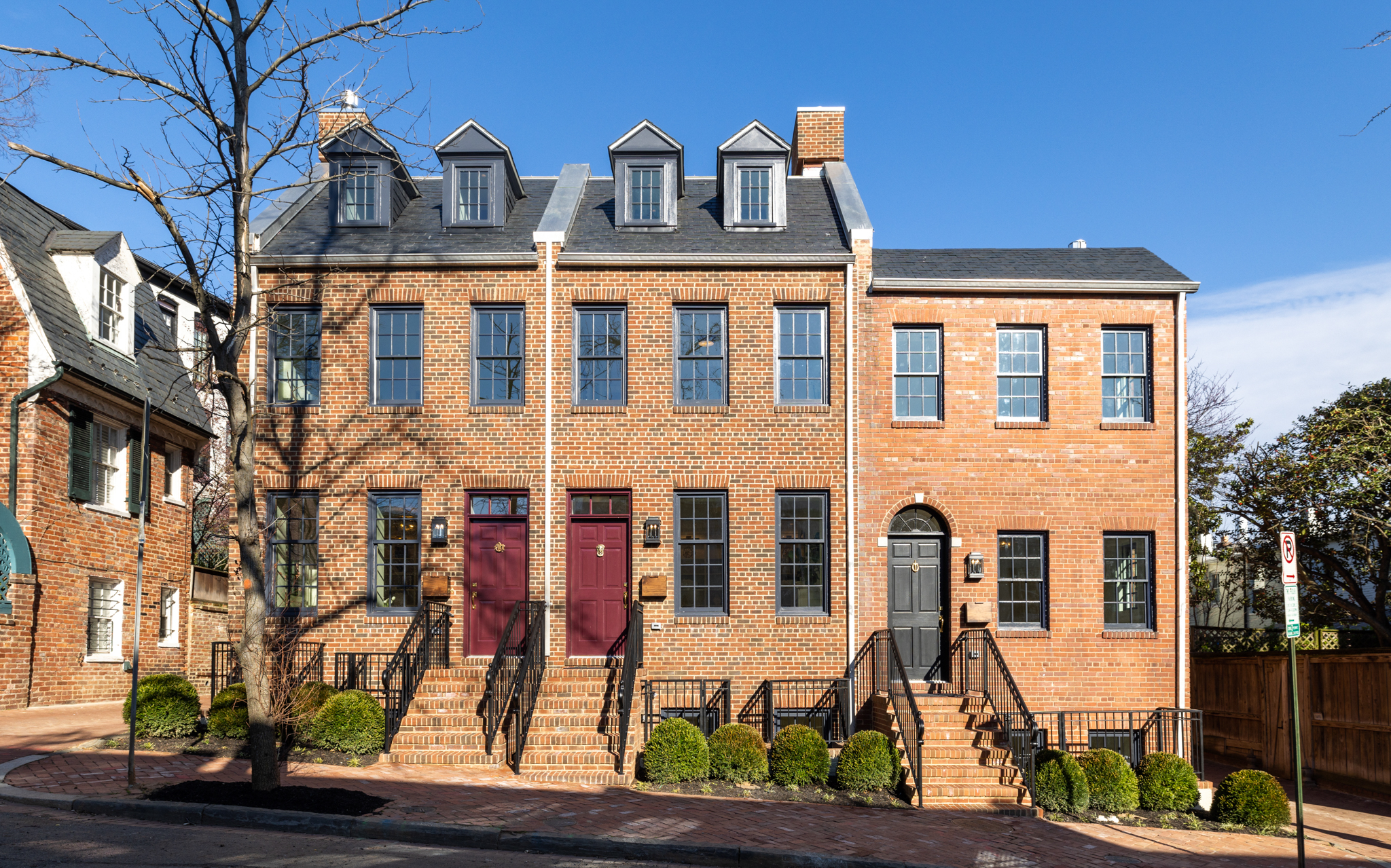 Two new Georgetown townhomes and a renovation and expansion of an existing townhome