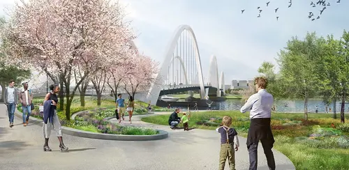 Frederick Douglass Mem. Bridge by AECOM - President's Award for Analysis, Planning, & Urban Design